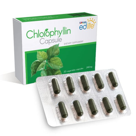 EDLIFE Chlorophyllin 240mg X 20 Vegetable Capsules